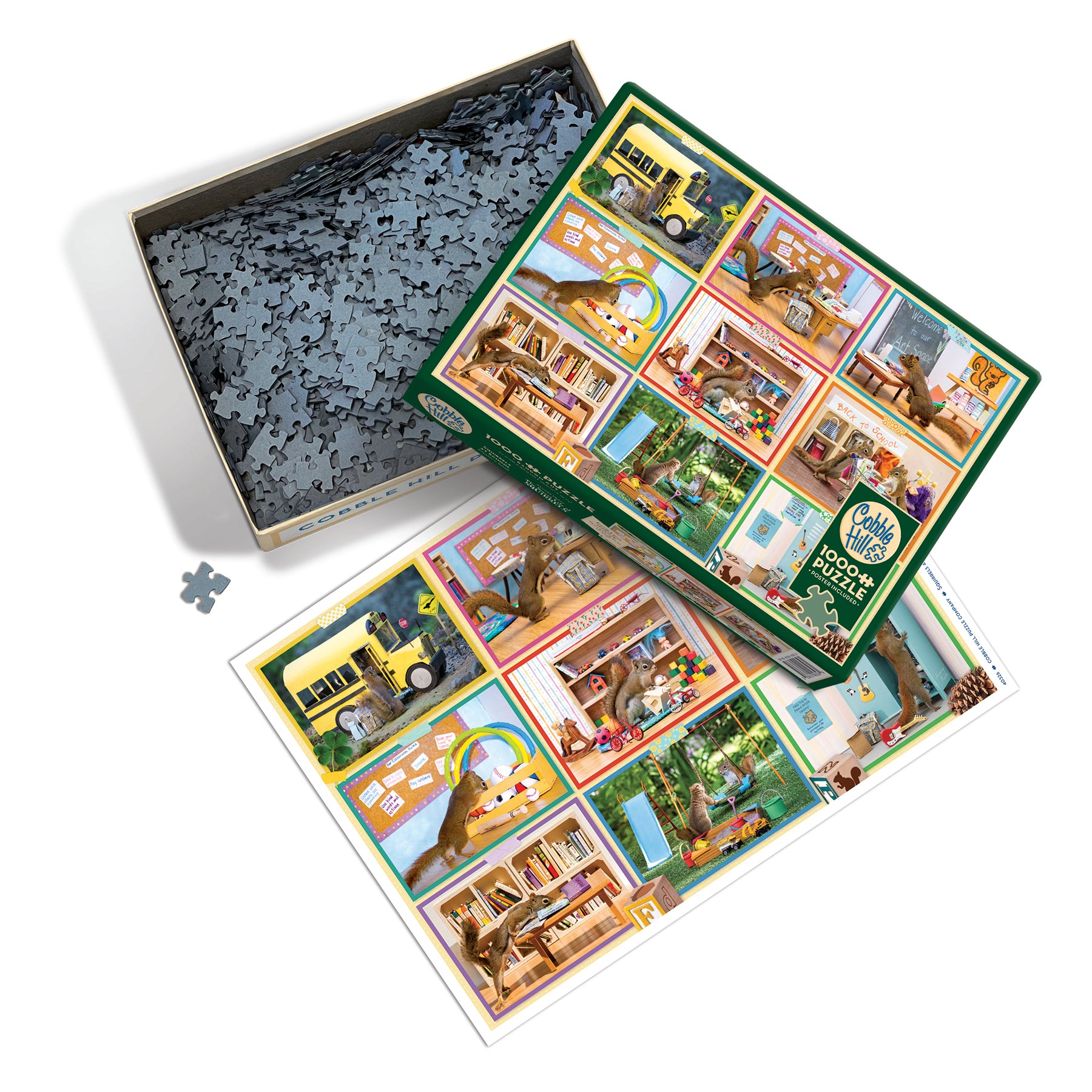 cobble-hill-1000-piece-squirrels-at-school-puzzle-1000-teile-eichh-rnchen image 3