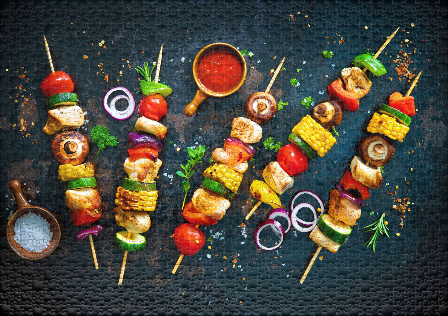 ulmer-puzzleschmiede-puzzle-1000-teile-buntes-barbecue-grillspie-e-2 image 2