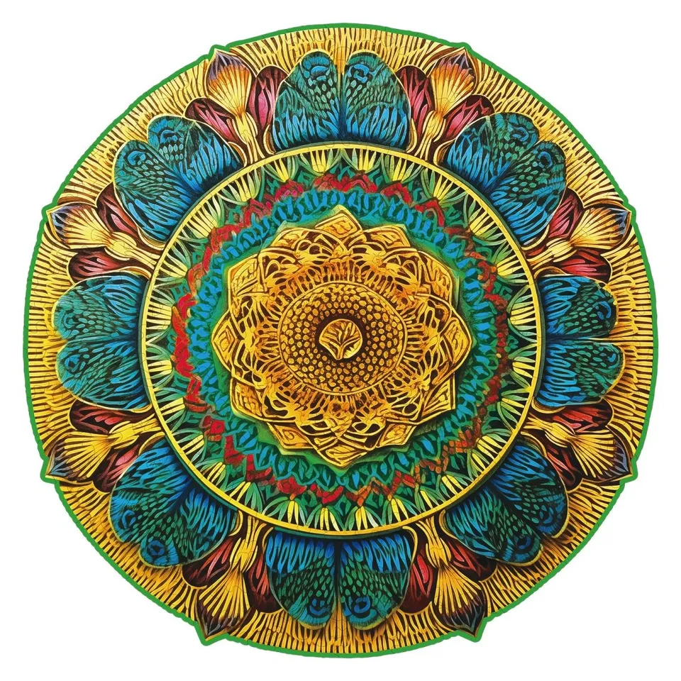 kaayee-vintage-mandala-holzpuzzle-medium-bunt image 1