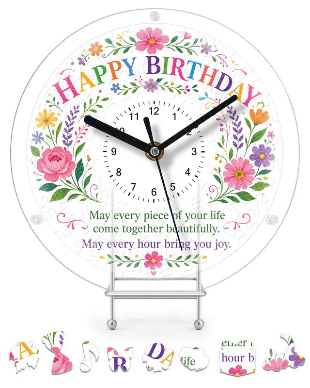 kaayee-diy-acrylic-puzzle-clock-kit-puzzleuhr-regular-geburtstag image 1