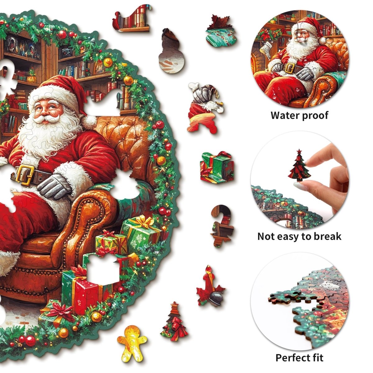 kaayee-wooden-puzzle-santa-claus-holzpuzzle-medium-weihnachtlich image 2