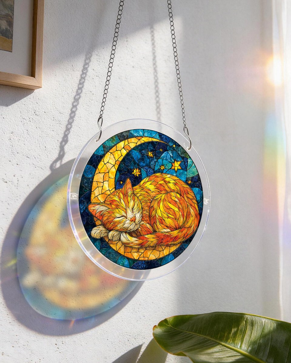 kaayee-suncatcher-starry-moon-cat-acrylpuzzle-medium-20-8-cm image 5