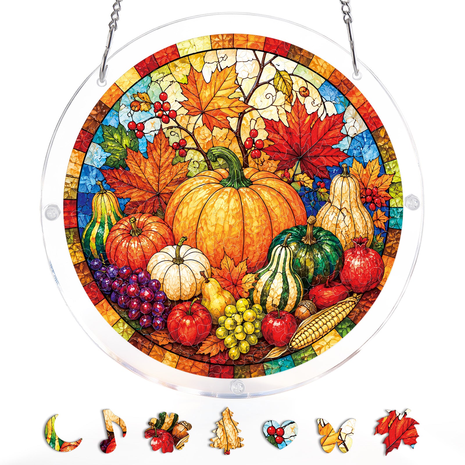 kaayee-suncatcher-puzzle-autumn-harvest-feast-small-18-8-cm image 3