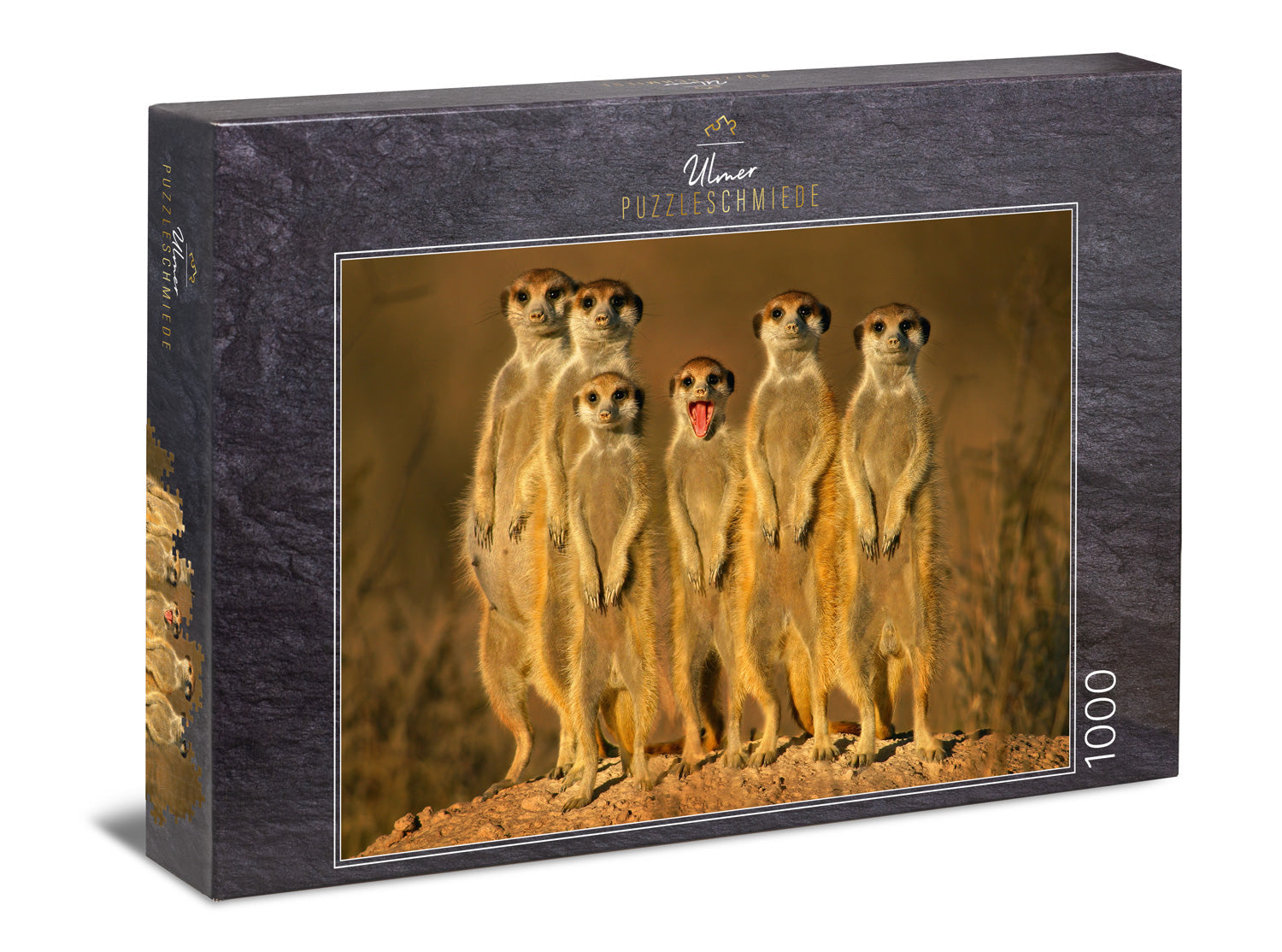 ulmer-puzzleschmiede-kleiner-frechdachs-puzzle-1000-teile-erdm-nnchen image 1