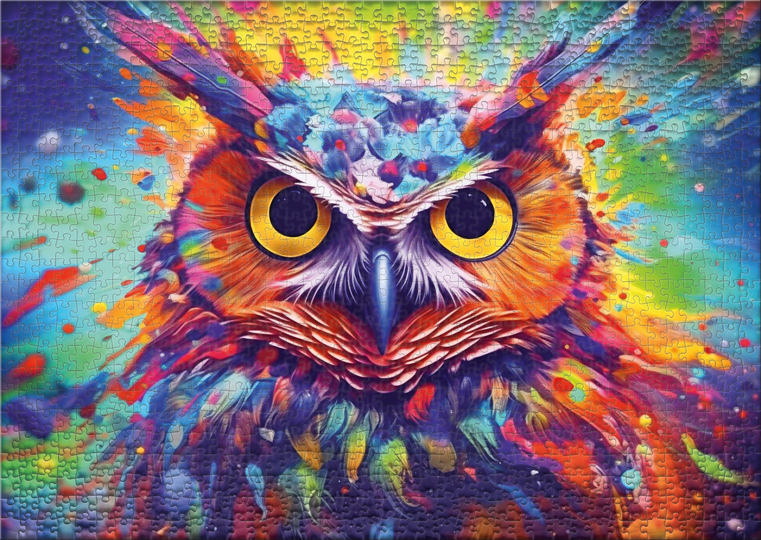 ulmer-puzzleschmiede-puzzle-1000-teile-waldkauz-eulen-puzzle-tierkunst image 2