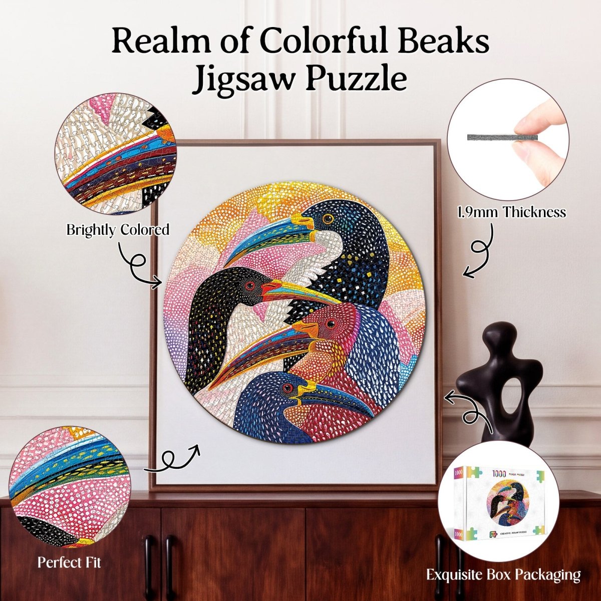 kaayee-realm-of-colorful-beaks-1000-teile-puzzle-pappe-eco-white-board image 3