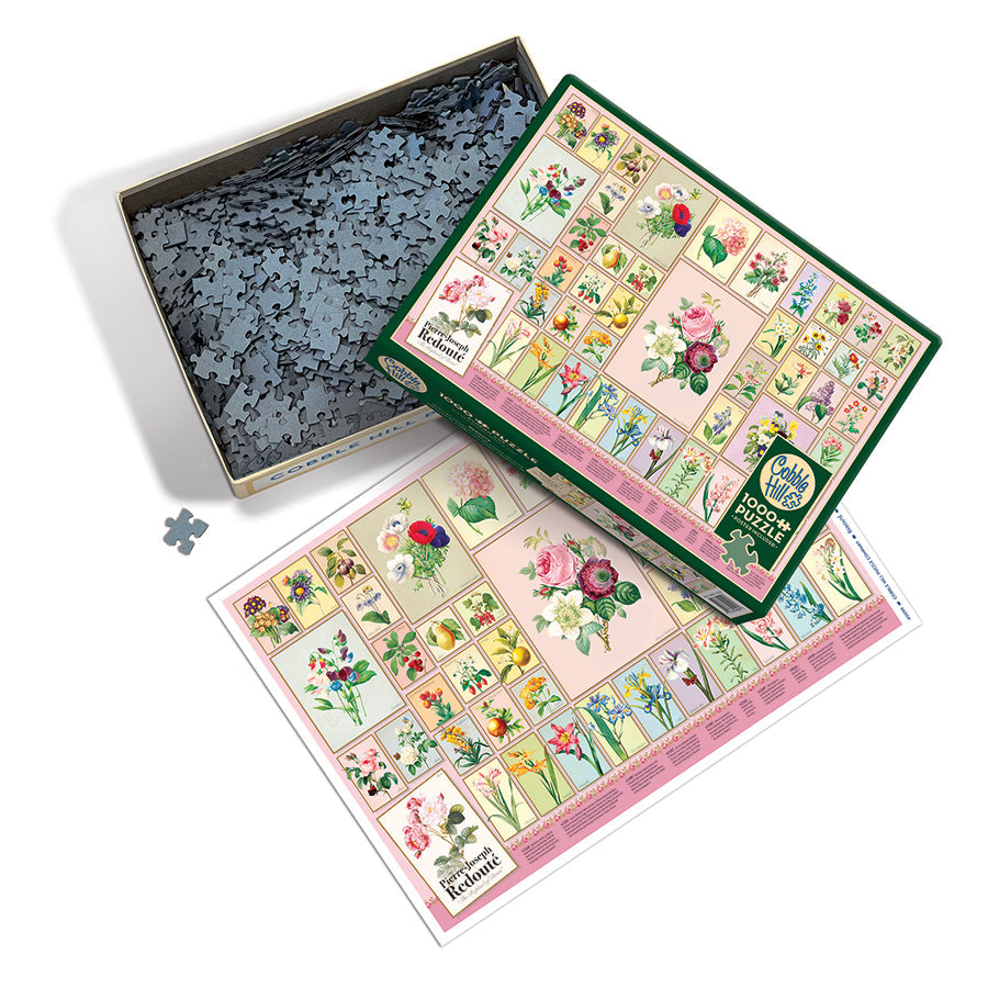 cobble-hill-1000-piece-redoute-puzzle-1000-teile-blumen-kunst image 3