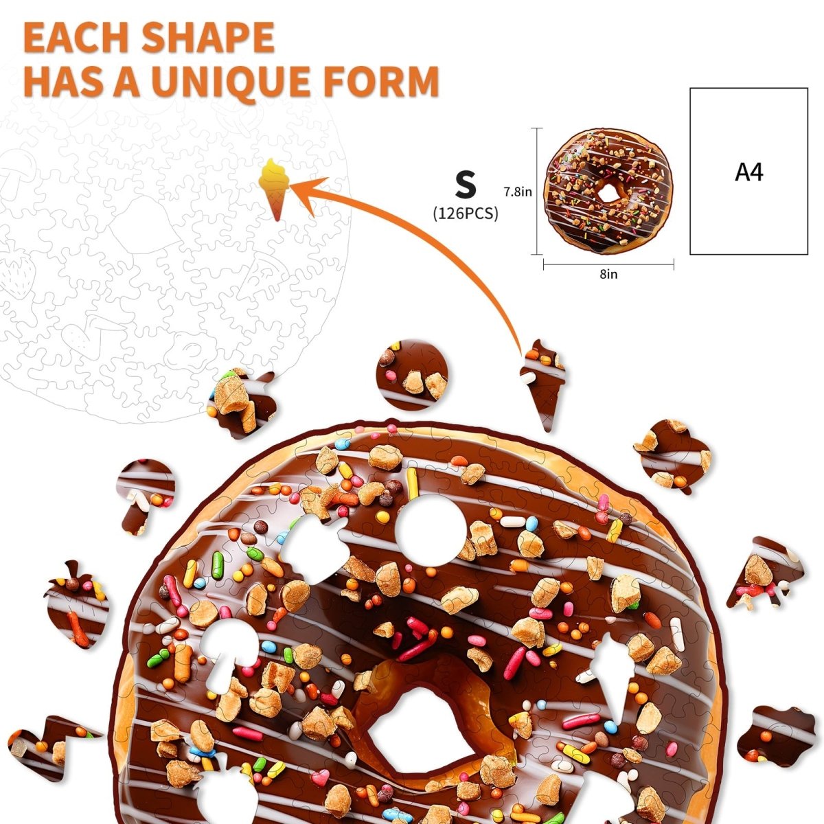 kaayee-wooden-puzzle-chocolate-donut-holzpuzzle-small image 3