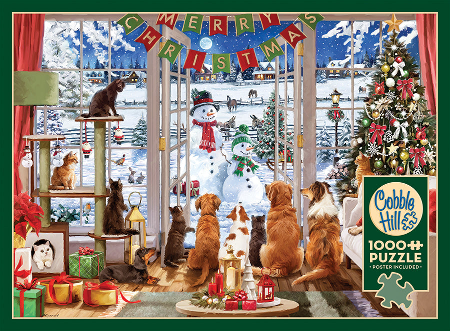 cobble-hill-christmas-visitors-puzzle-1000-teile-weihnachten image 5
