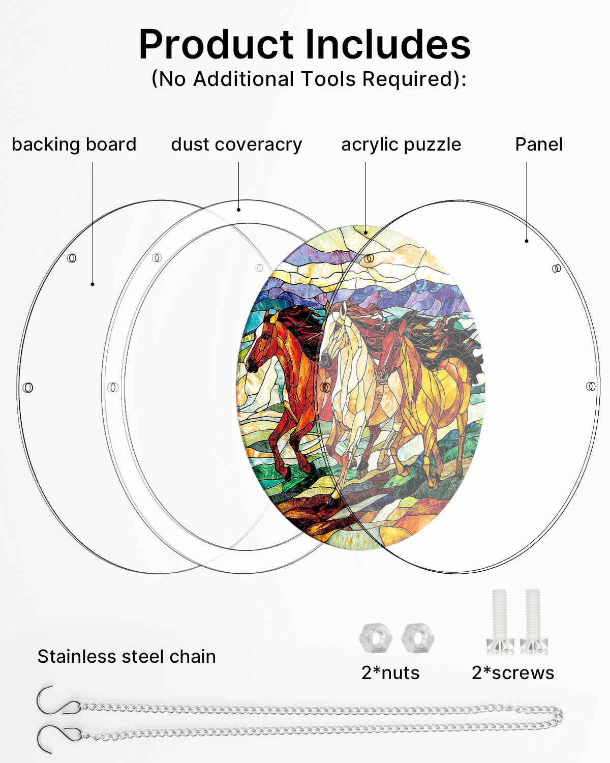 kaayee-suncatcher-wild-gallop-pferde-fensterbild-medium image 6