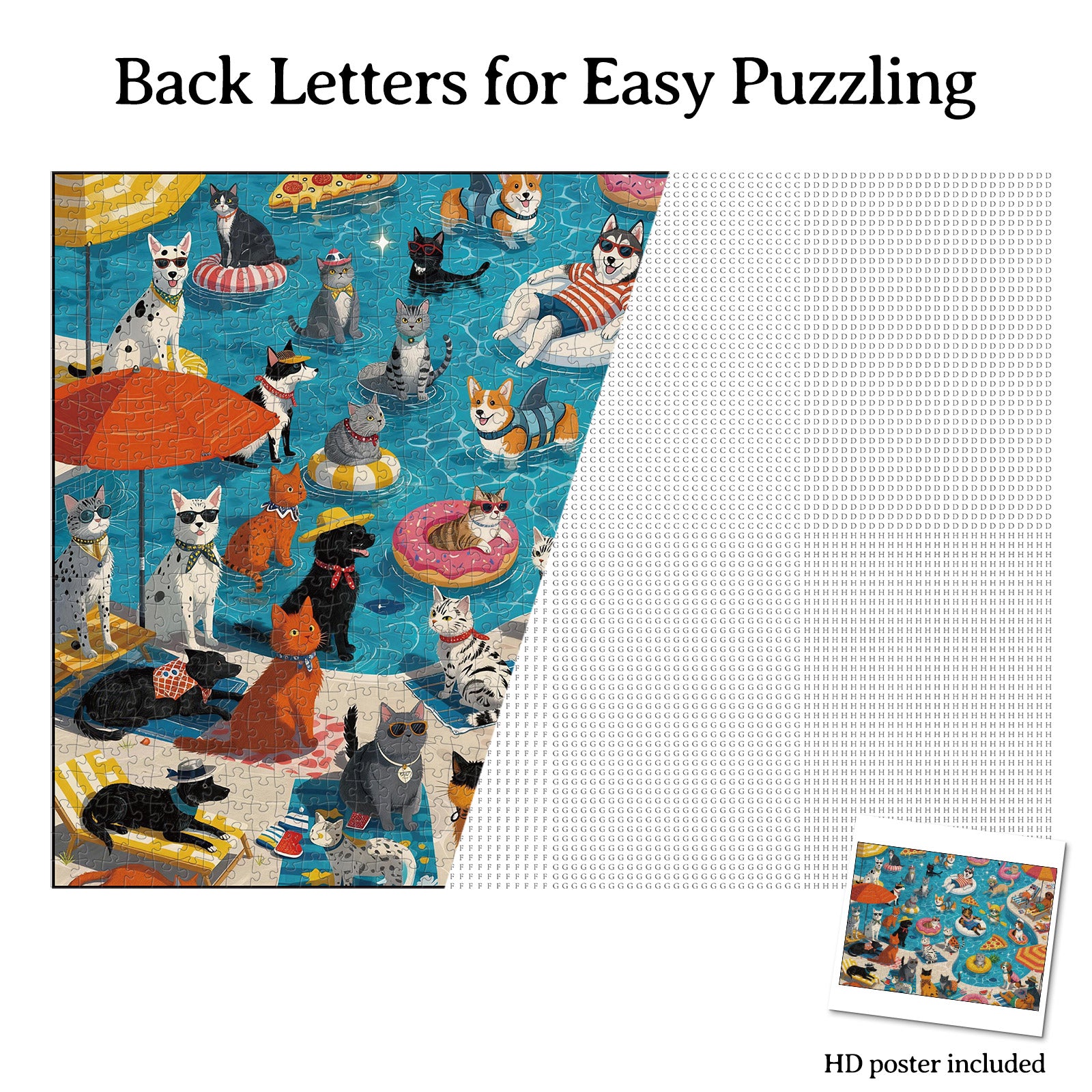 kaayee-poolside-pet-party-puzzle-1000-teile-eco-white-board image 6