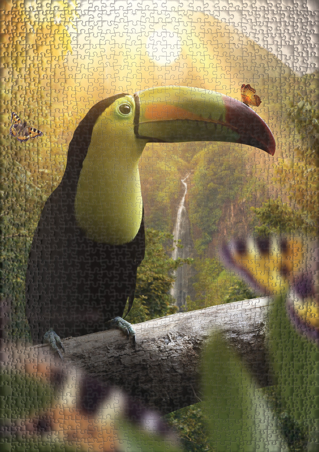 ulmer-puzzleschmiede-tukan-pfauenauge-puzzle-1000-teile-vogel image 2