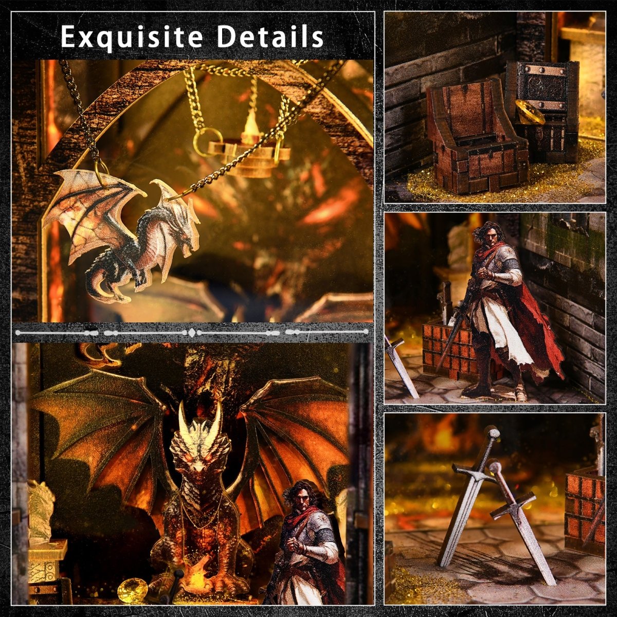 kaayee-book-nook-kit-dragons-treasure-labyrinth-bastelset image 4