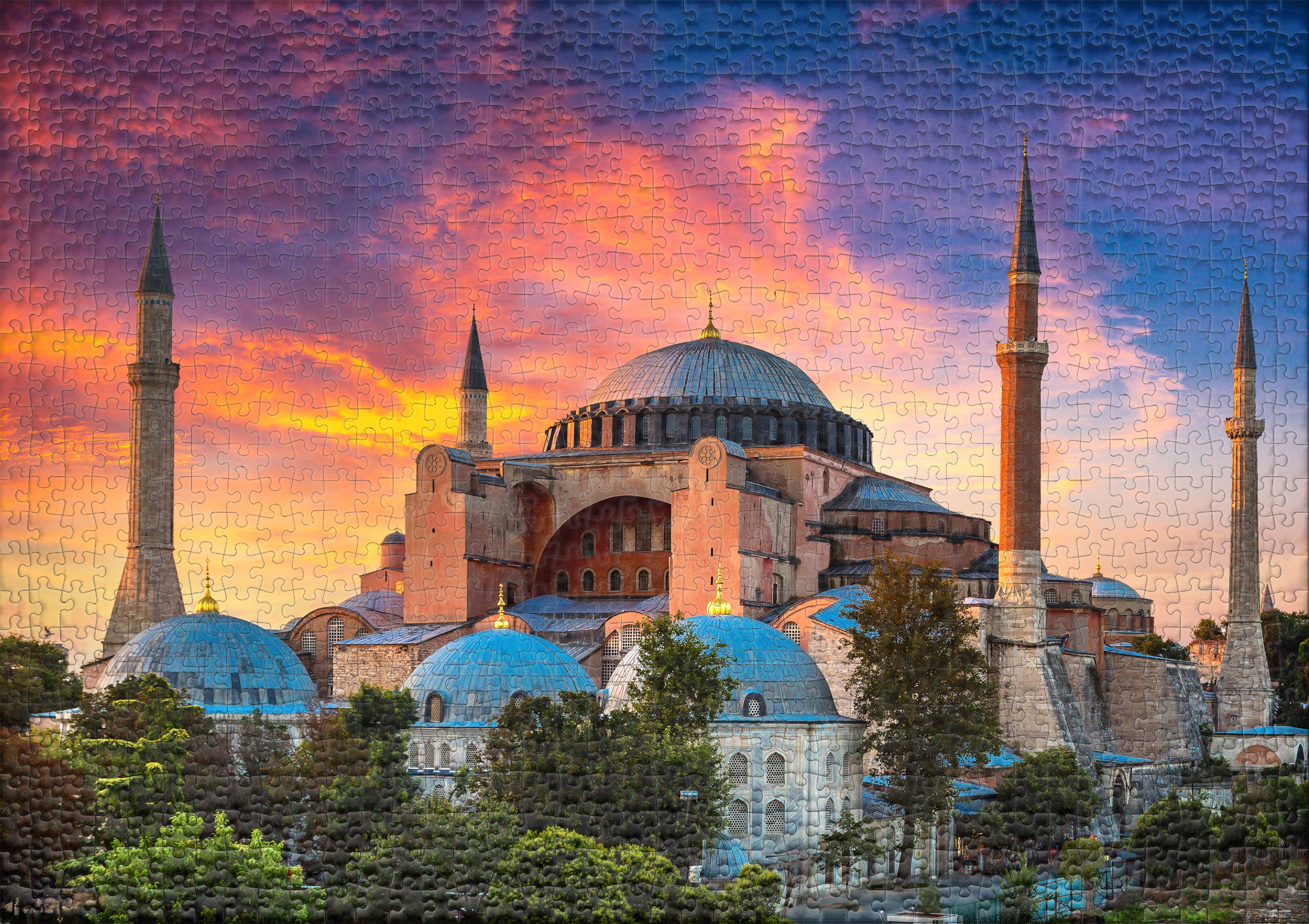 ulmer-puzzleschmiede-puzzle-1000-teile-istanbul-hagia-sophia-abend image 2