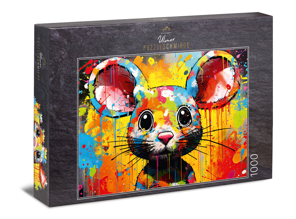 ulmer-puzzleschmiede-miss-mouse-puzzle-1000-teile-tiermotiv image 1