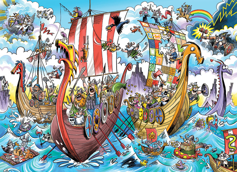 cobble-hill-doodletown-viking-voyage-1000-teile-puzzle image 2