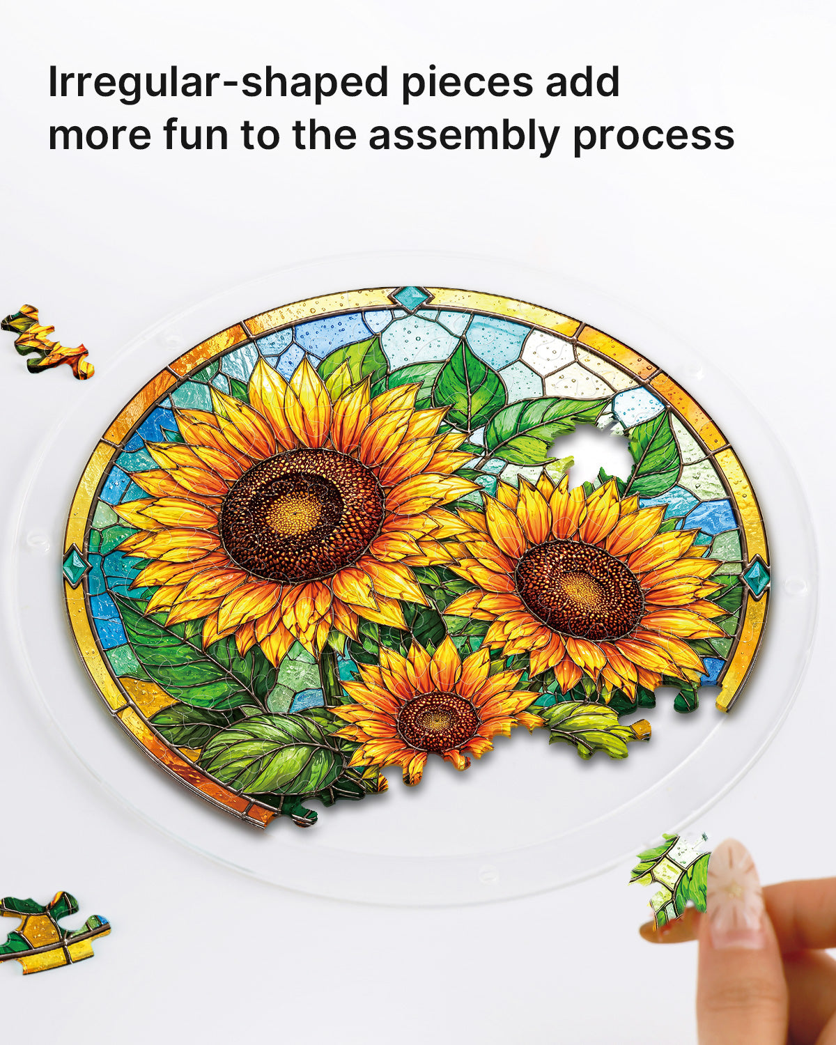 kaayee-suncatcher-sunflower-radiance-fensterbild-large-blume image 2