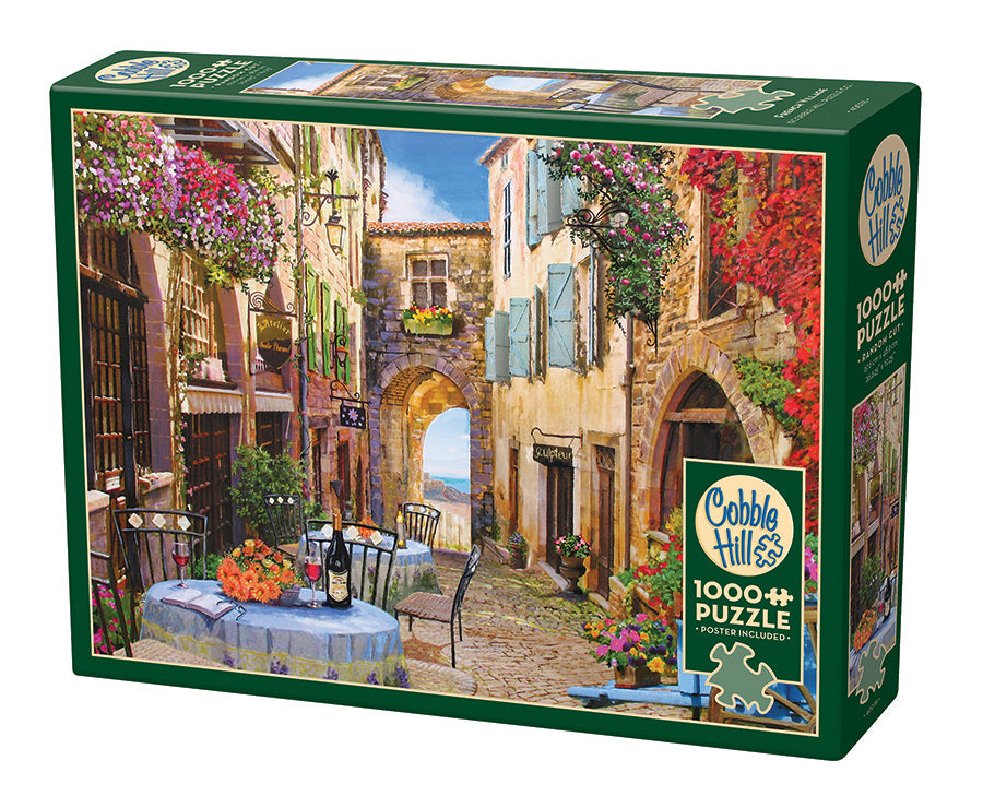 cobble-hill-1000-piece-french-village-puzzle-stra-encaf image 1