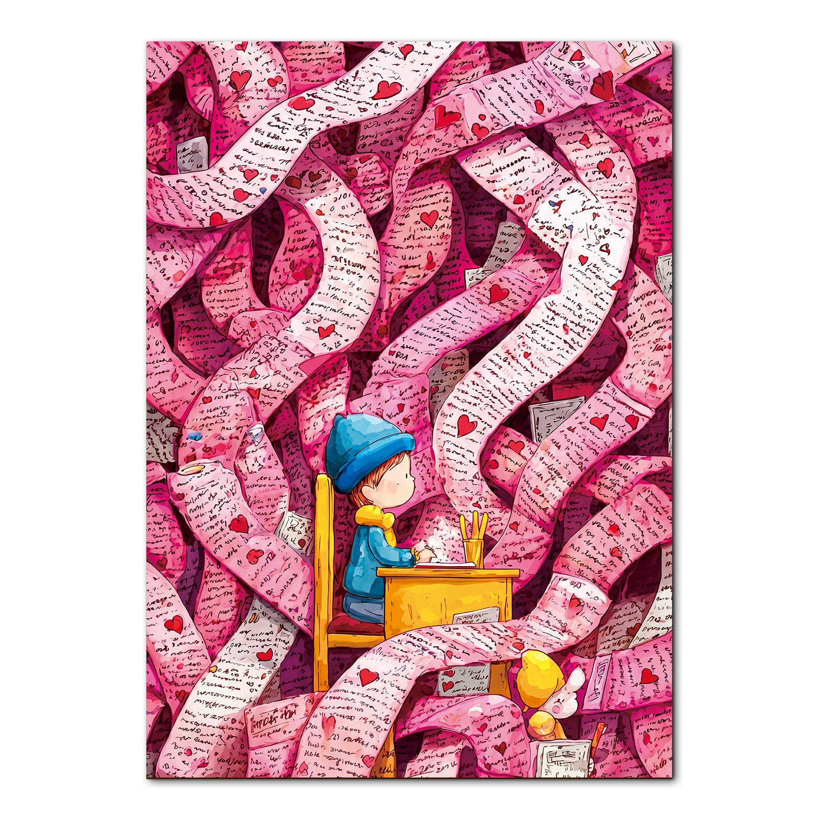 kaayee-the-pink-maze-puzzle-1000-teile-eco-white-board-rosa image 1
