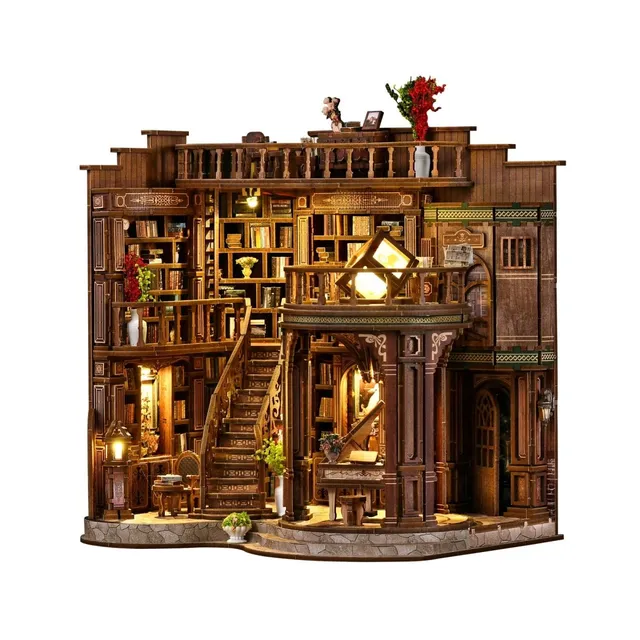 kaayee-miniature-house-book-hall-miniaturhaus-diy image 1