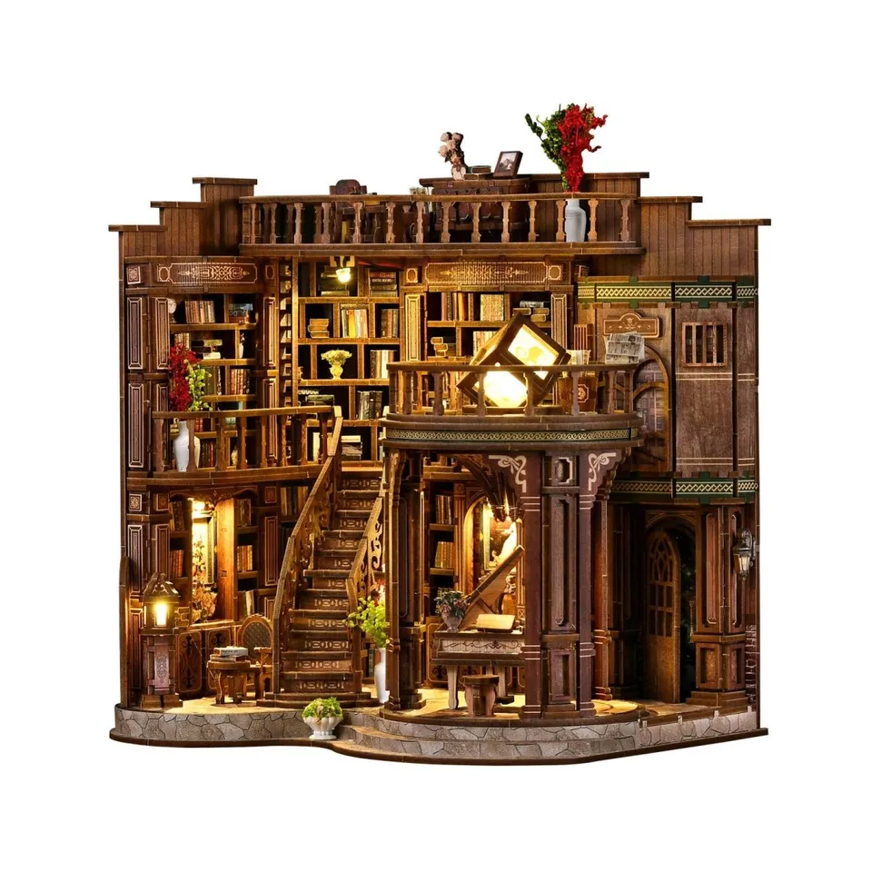 kaayee-miniature-house-book-hall-miniaturhaus-diy image 1