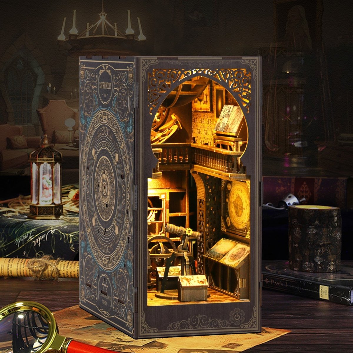 kaayee-book-nook-the-planetarium-bastelset-miniatur-mit-licht image 2