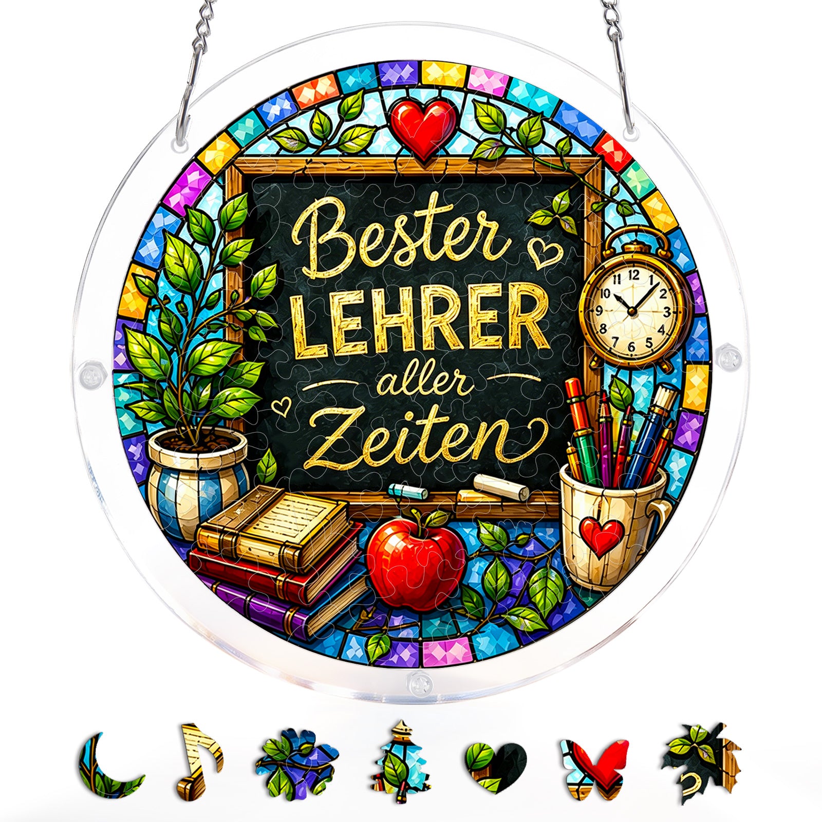 kaayee-suncatcher-puzzle-lehrer-small-acryl-fensterbild image 3
