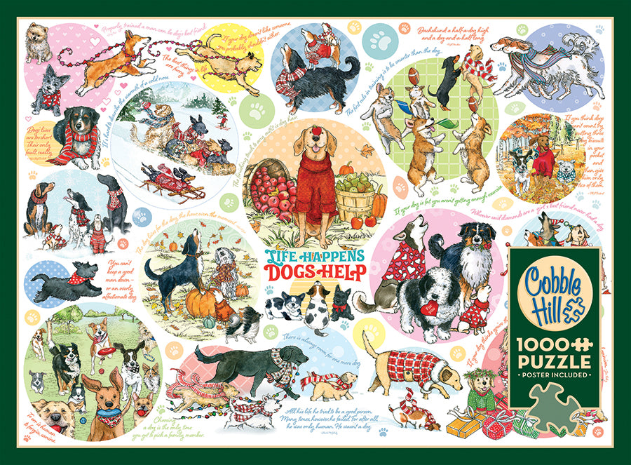 cobble-hill-1000-piece-dog-thoughts-puzzle-1000-teile-hunde image 5