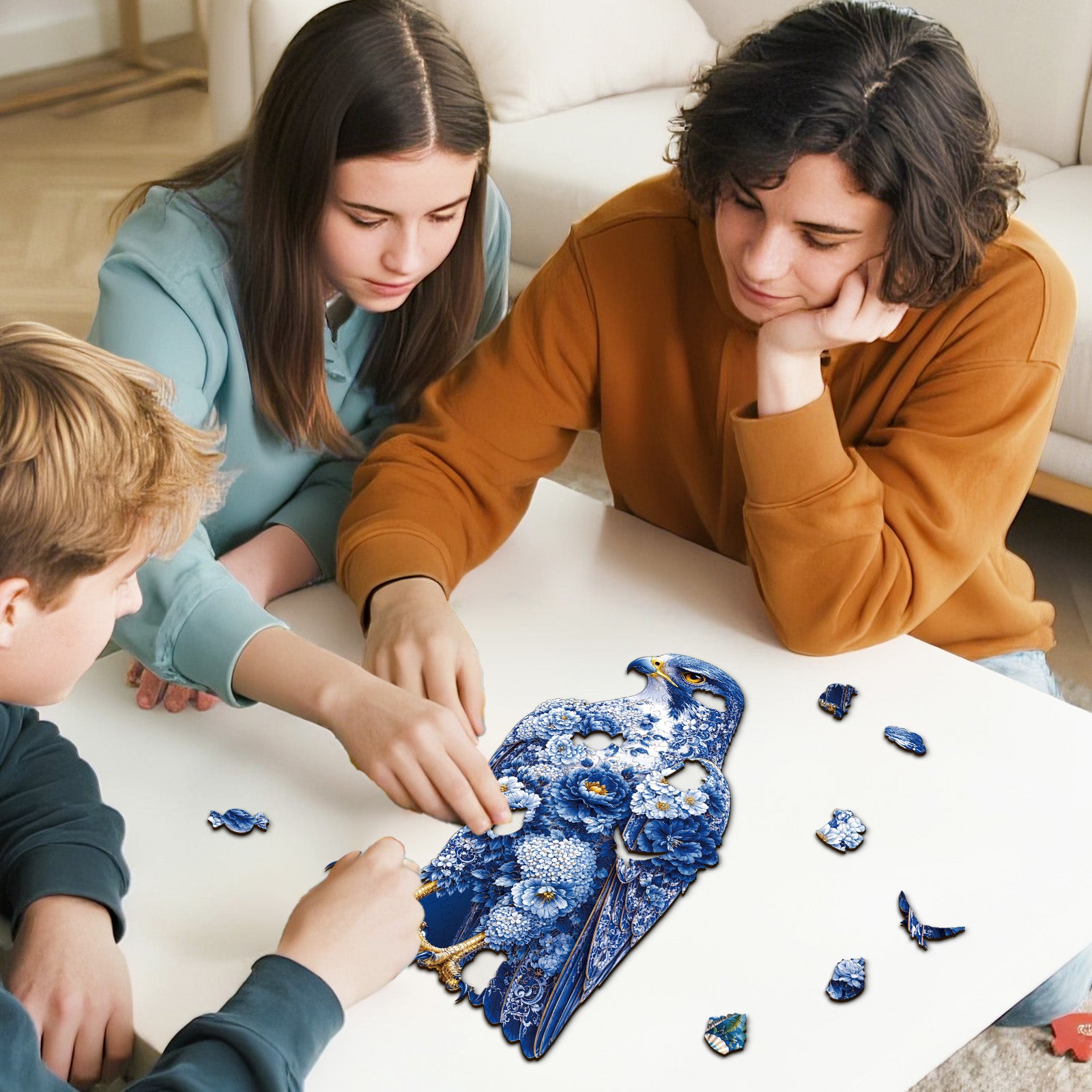 kaayee-wooden-puzzle-blue-blossom-eagle-holzpuzzle-adler-m image 7