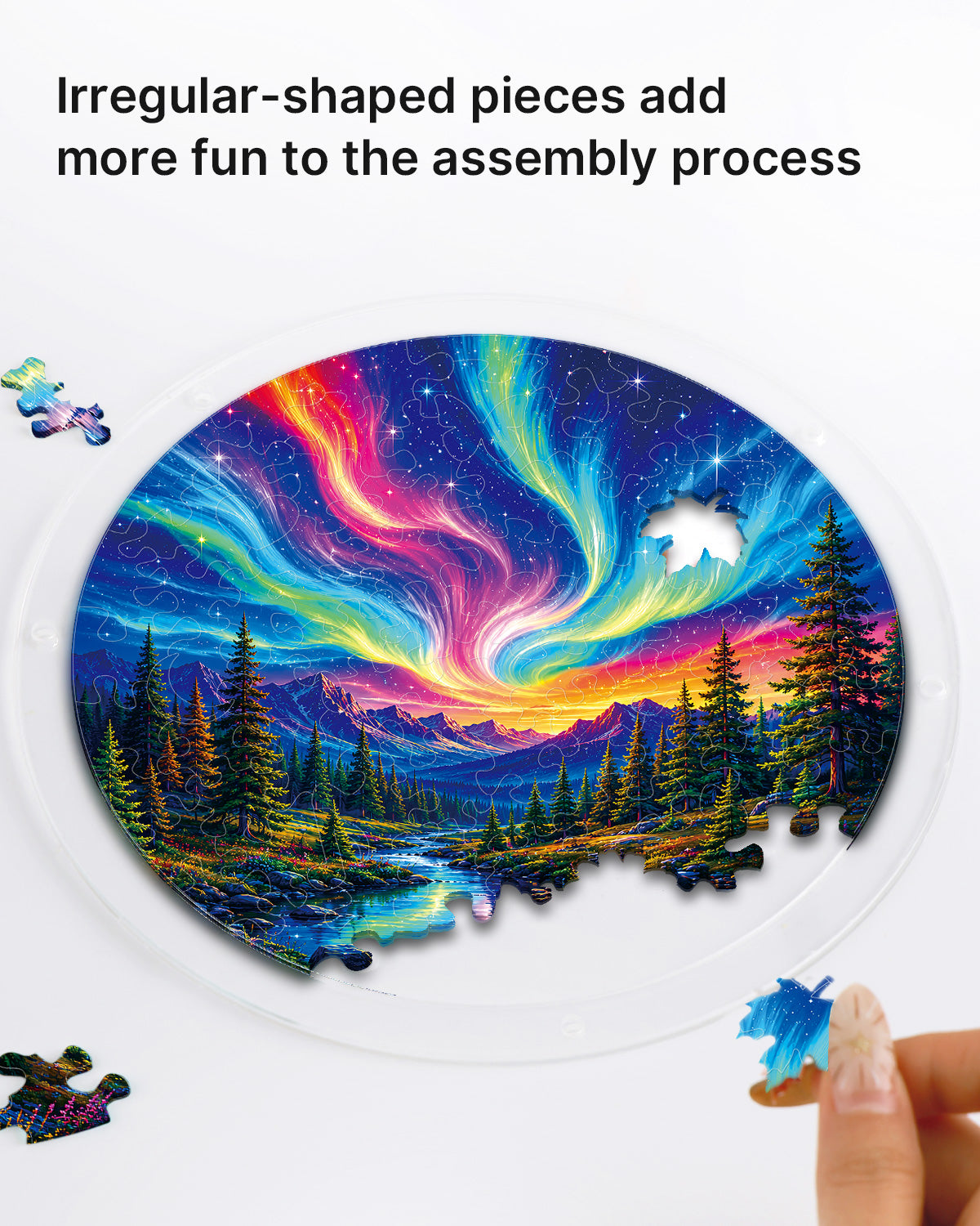 kaayee-suncatcher-puzzle-aurora-mountain-fensterbild-m-20-8-cm image 2