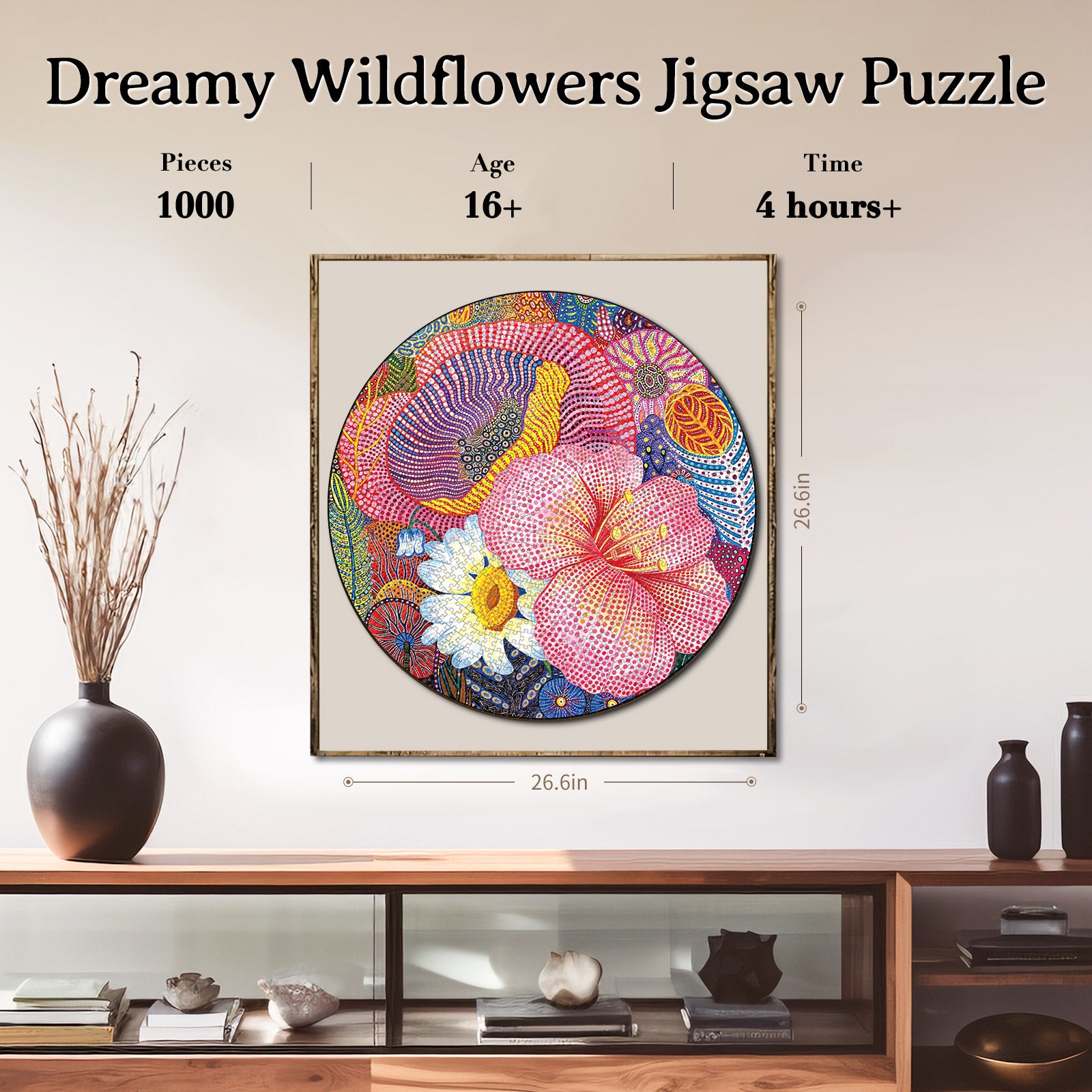 kaayee-cardboard-puzzle-dreamy-wildflowers-1000-teile-eco-white-board image 4