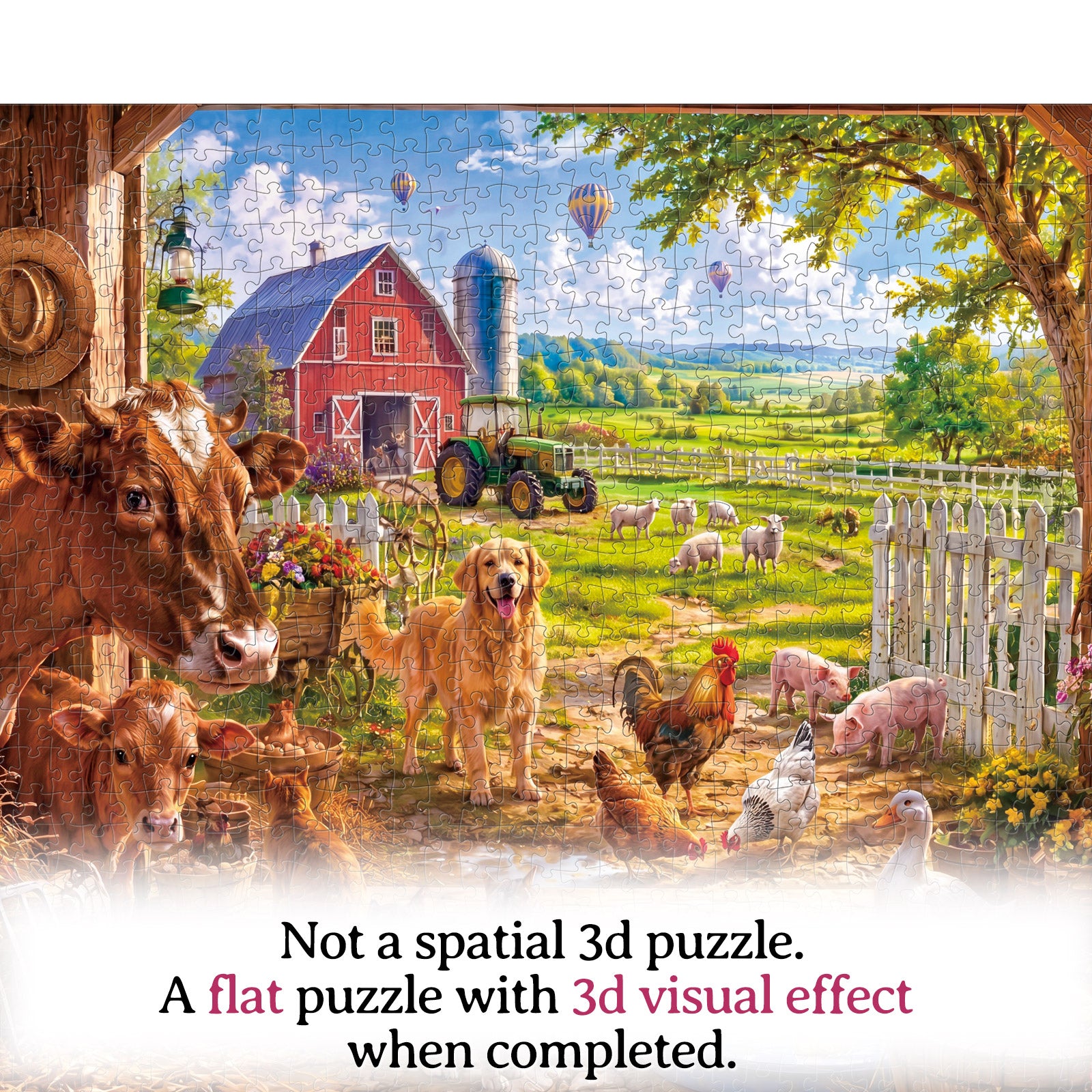 kaayee-sunny-farmyard-1000-teile-puzzle-eco-white-board-bauernhof image 8