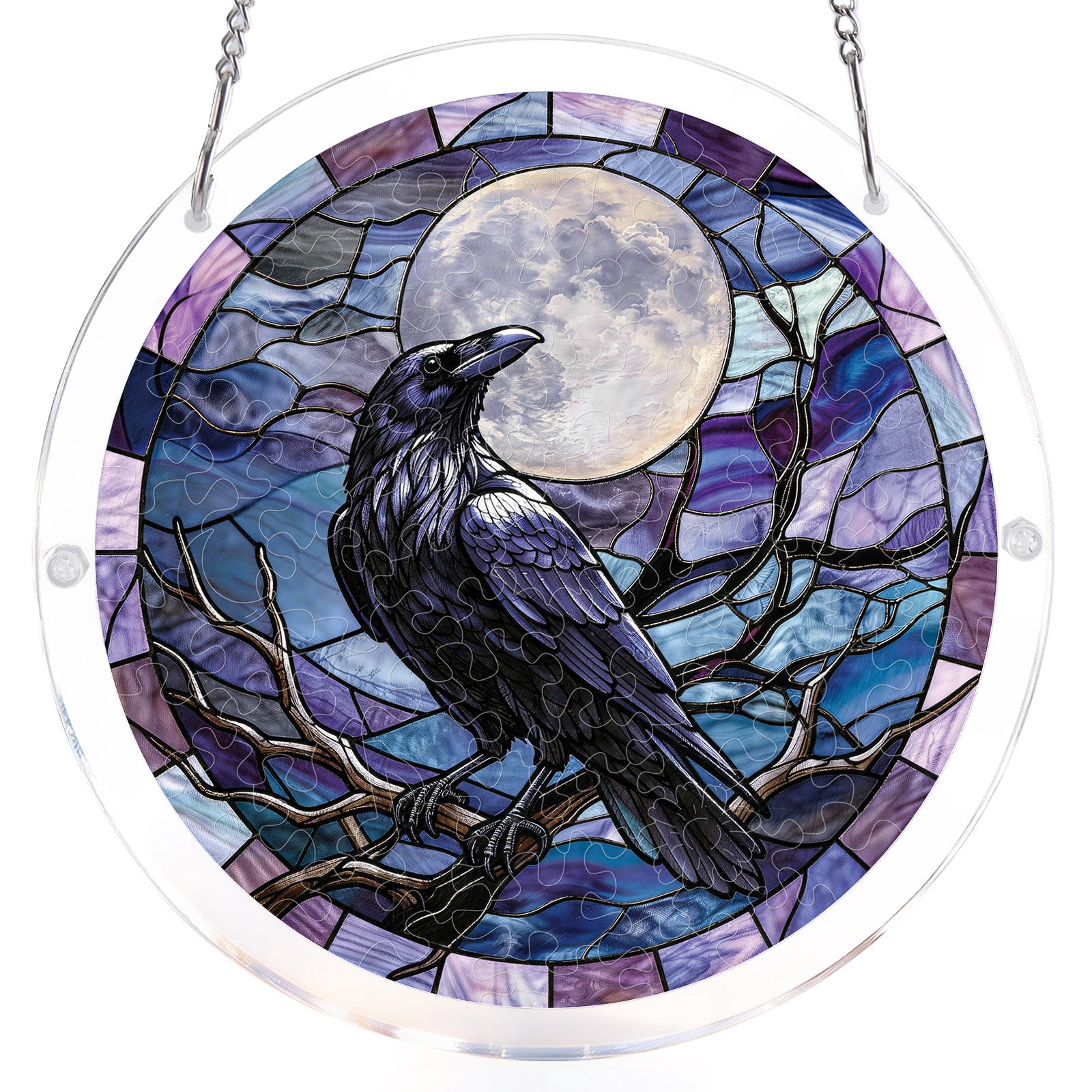 kaayee-suncatcher-puzzle-moonlit-raven-fensterbild-m image 7