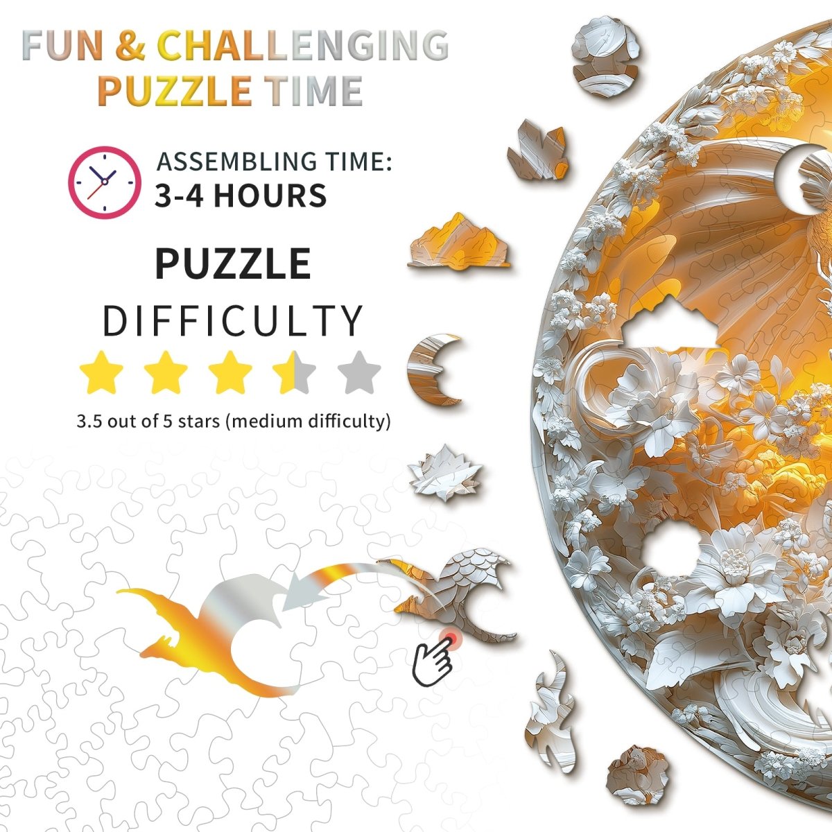 kaayee-fierce-dragon-holzpuzzle-rund-small-drache image 4