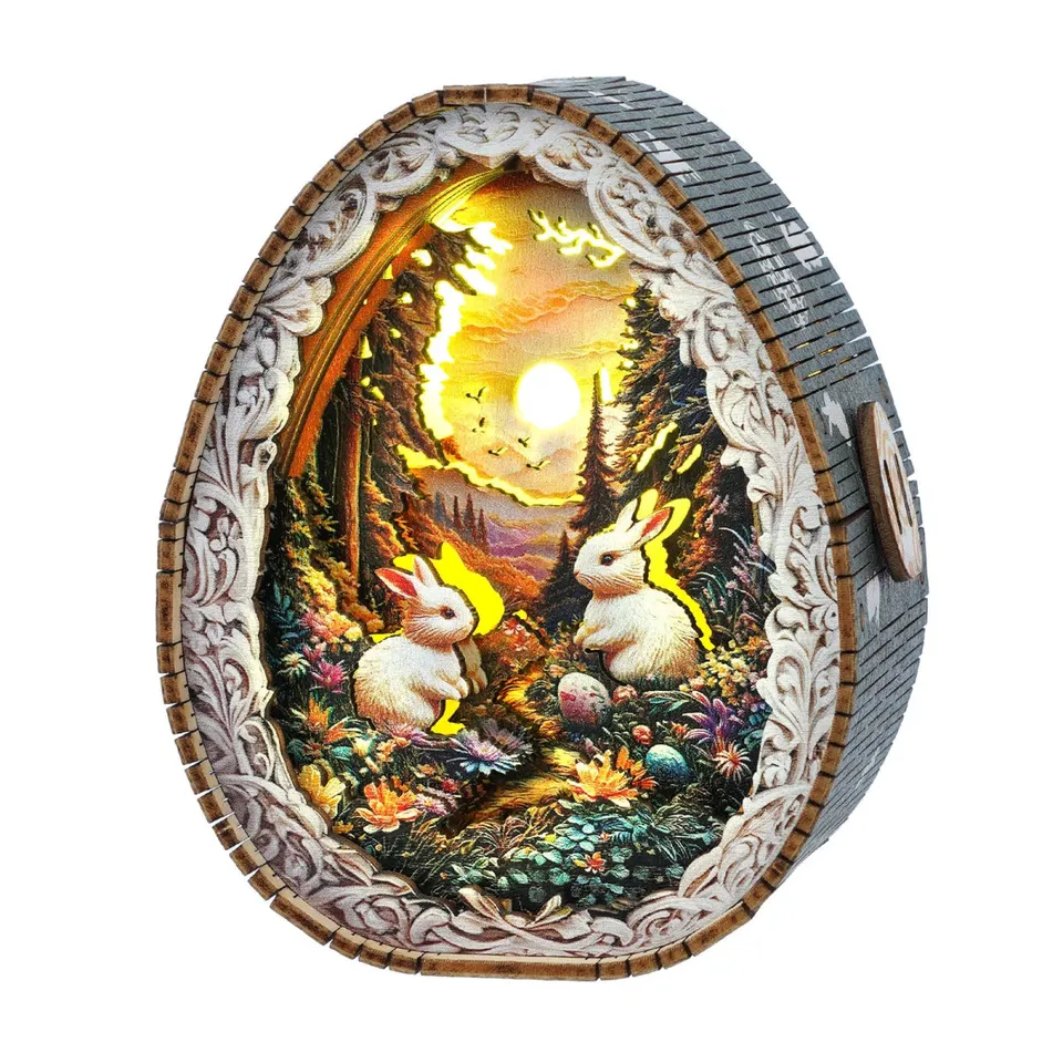 kaayee-rabbit-in-the-forest-nachtlicht-holz-hase image 1
