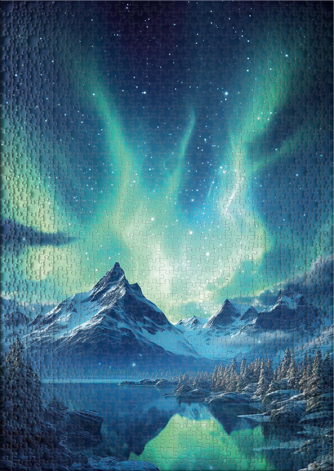 ulmer-puzzleschmiede-puzzle-1000-teile-nordische-nacht-nordlichter image 2