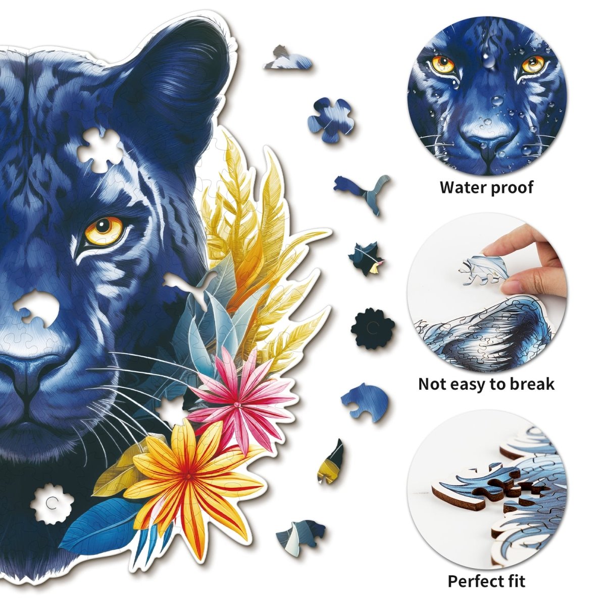 kaayee-wooden-puzzle-resolute-black-panther-holzpuzzle-m image 2