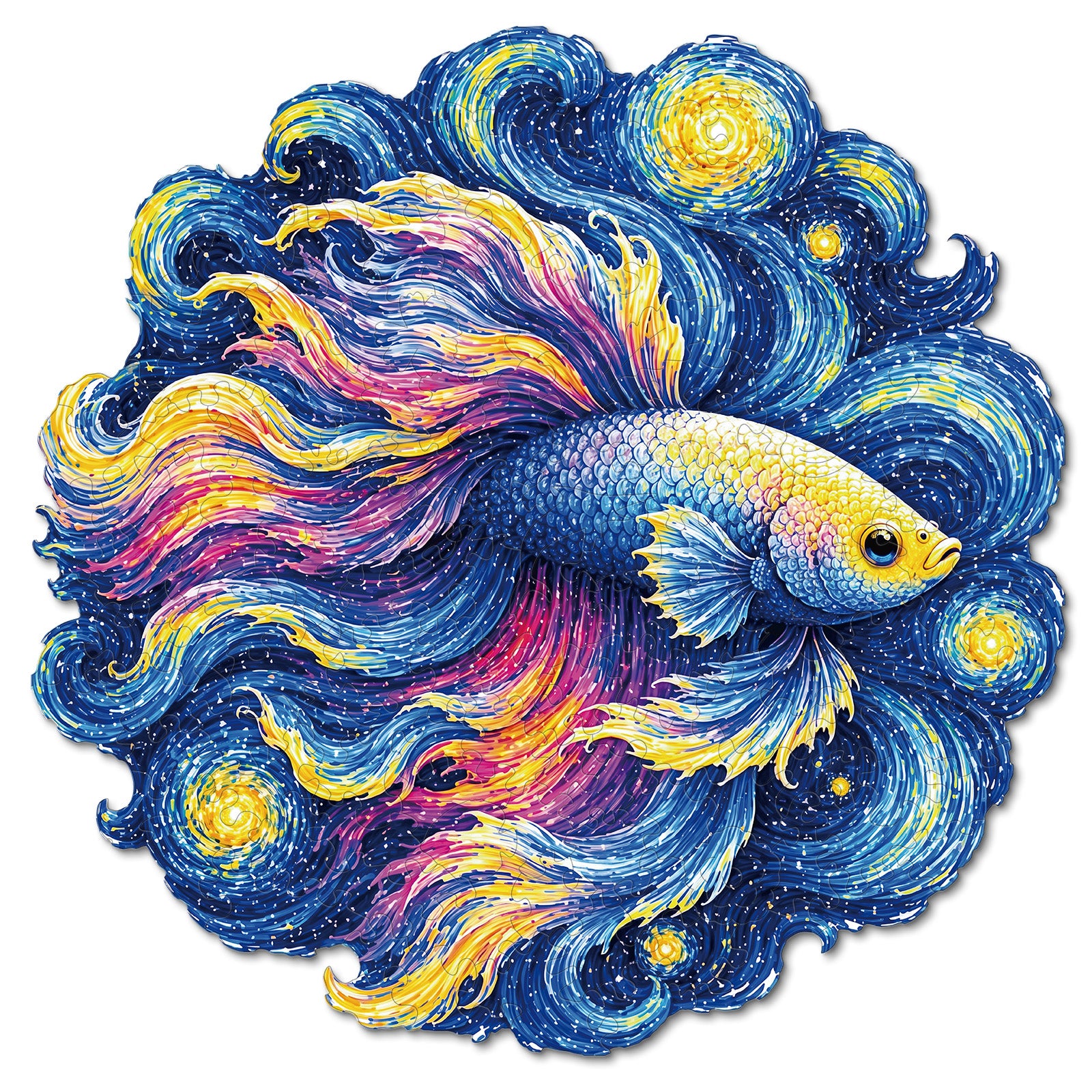 kaayee-wooden-starlit-dream-fish-holzpuzzle-medium-fische image 1