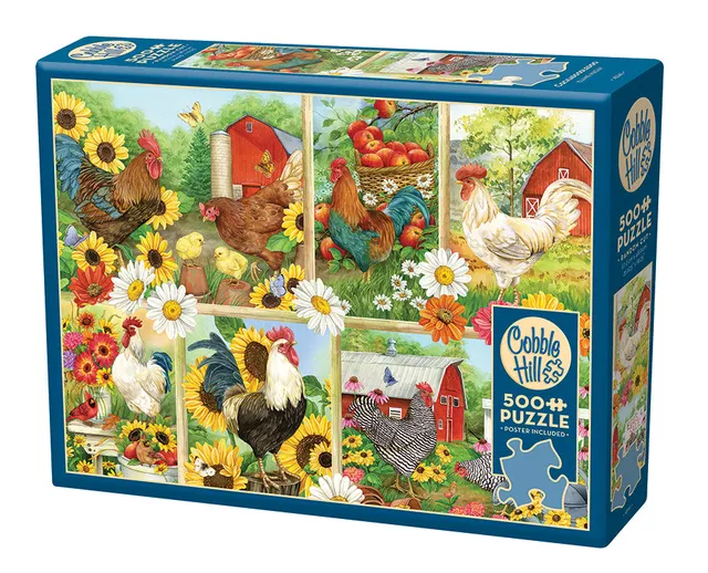 cobble-hill-500-piece-cockadoodledo-puzzle-500-teile-hahn image 1