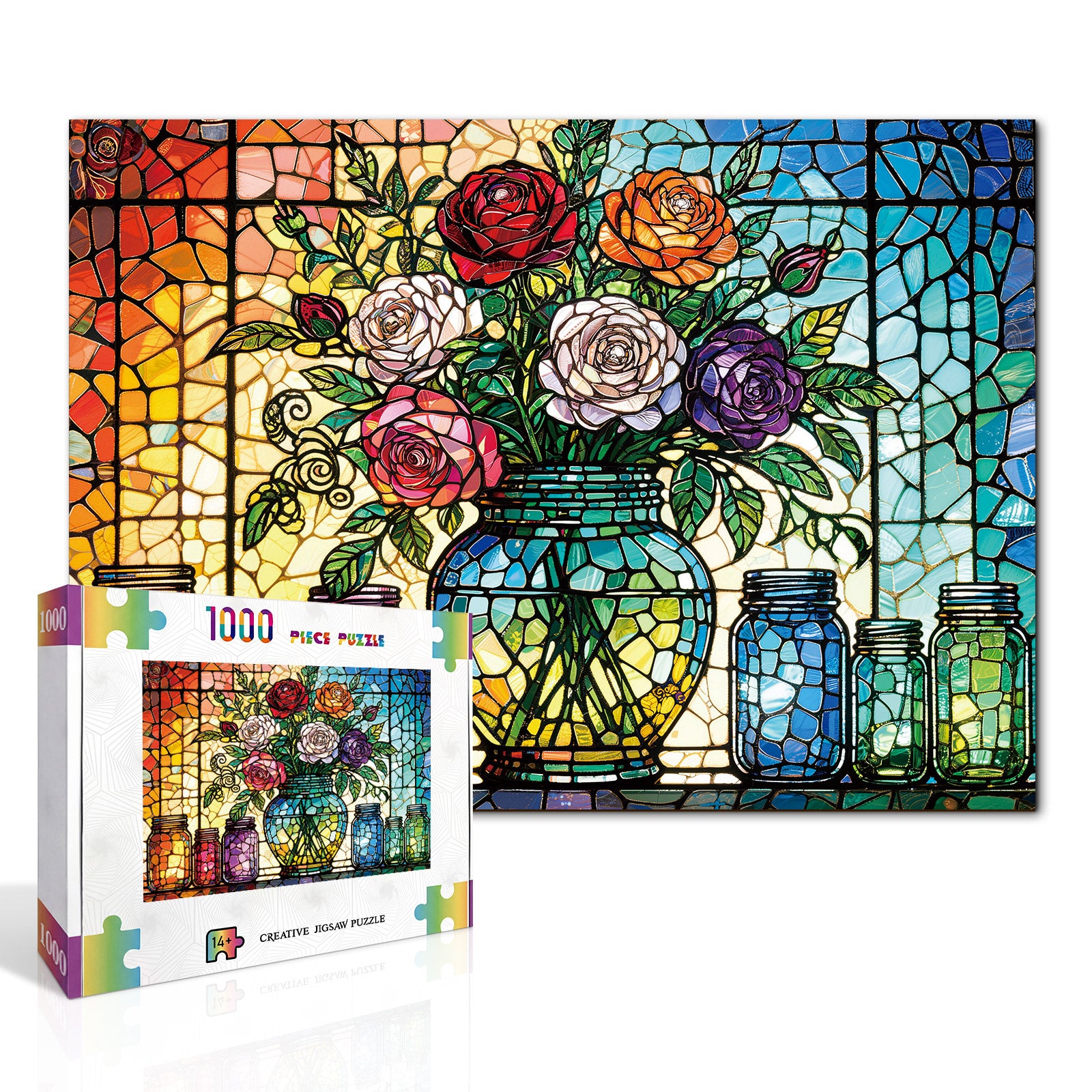 kaayee-cardboard-puzzle-blooming-radiance-1000-teile-standard image 2