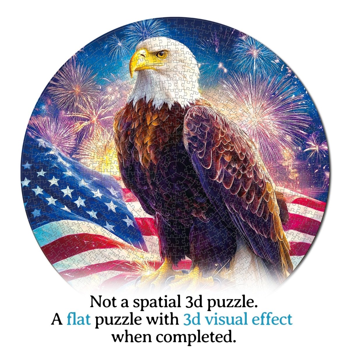 kaayee-cardboard-puzzle-bald-eagle-flag-1000-teile-rund image 5