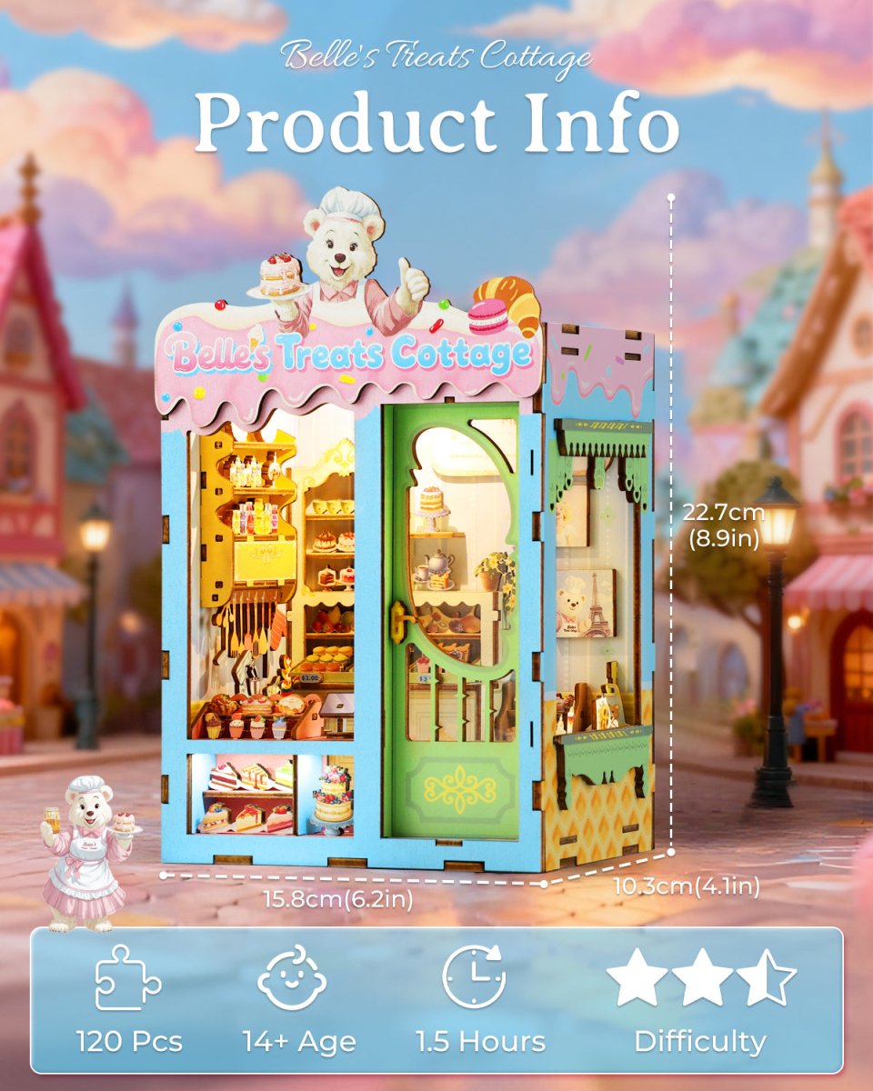 kaayee-book-nook-kit-belle-s-treats-cottage-miniaturhaus image 2