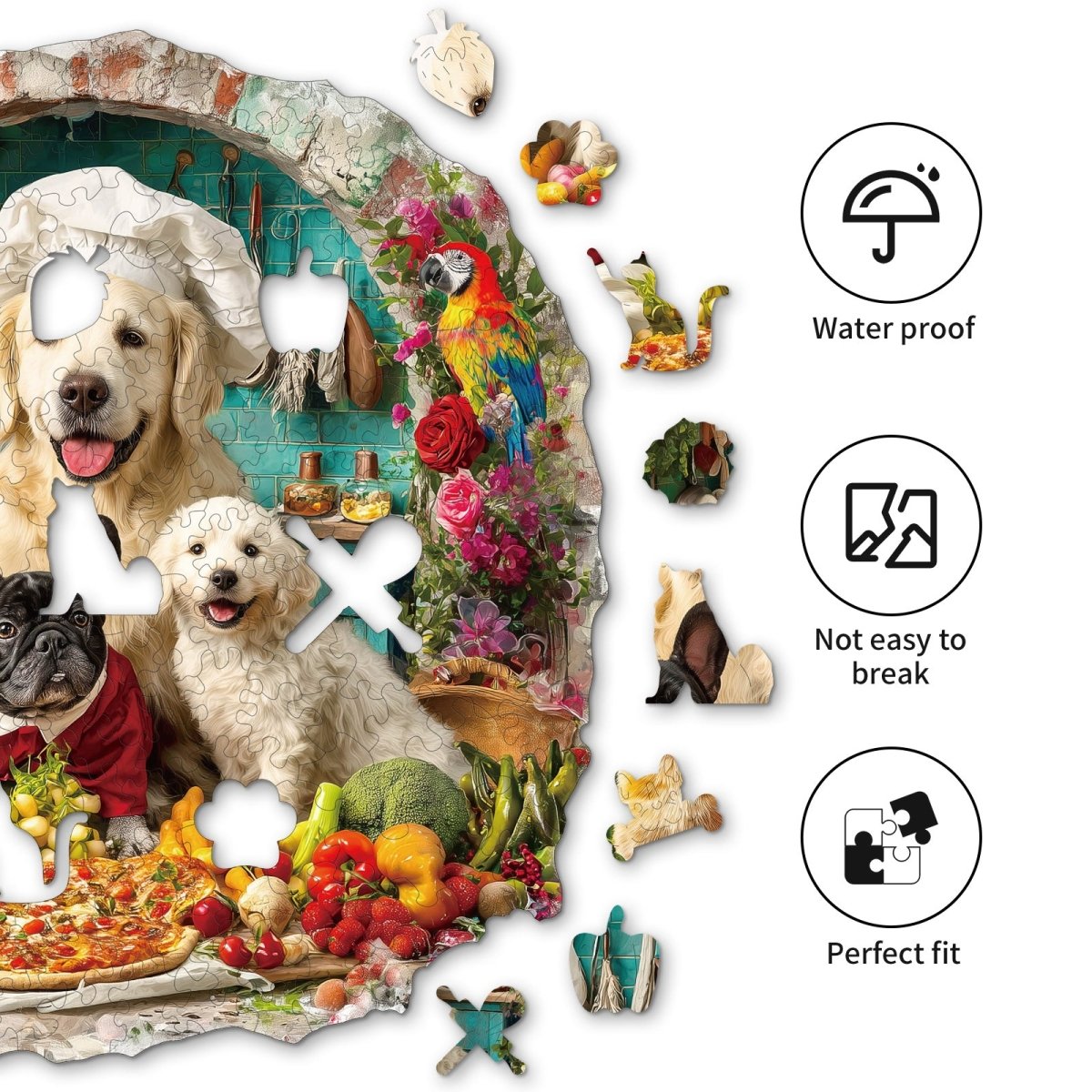 kaayee-wooden-puzzle-the-cat-and-dog-kitchen-holzpuzzle-medium image 2