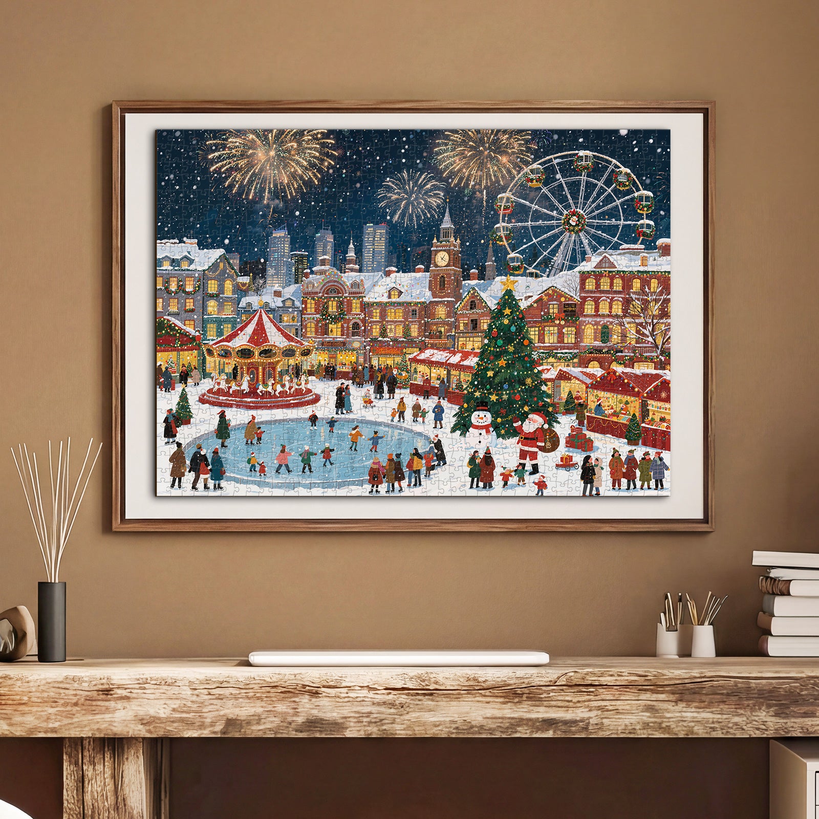 kaayee-cardboard-puzzle-winter-ice-carnival-1000-t-eco-white-board image 5