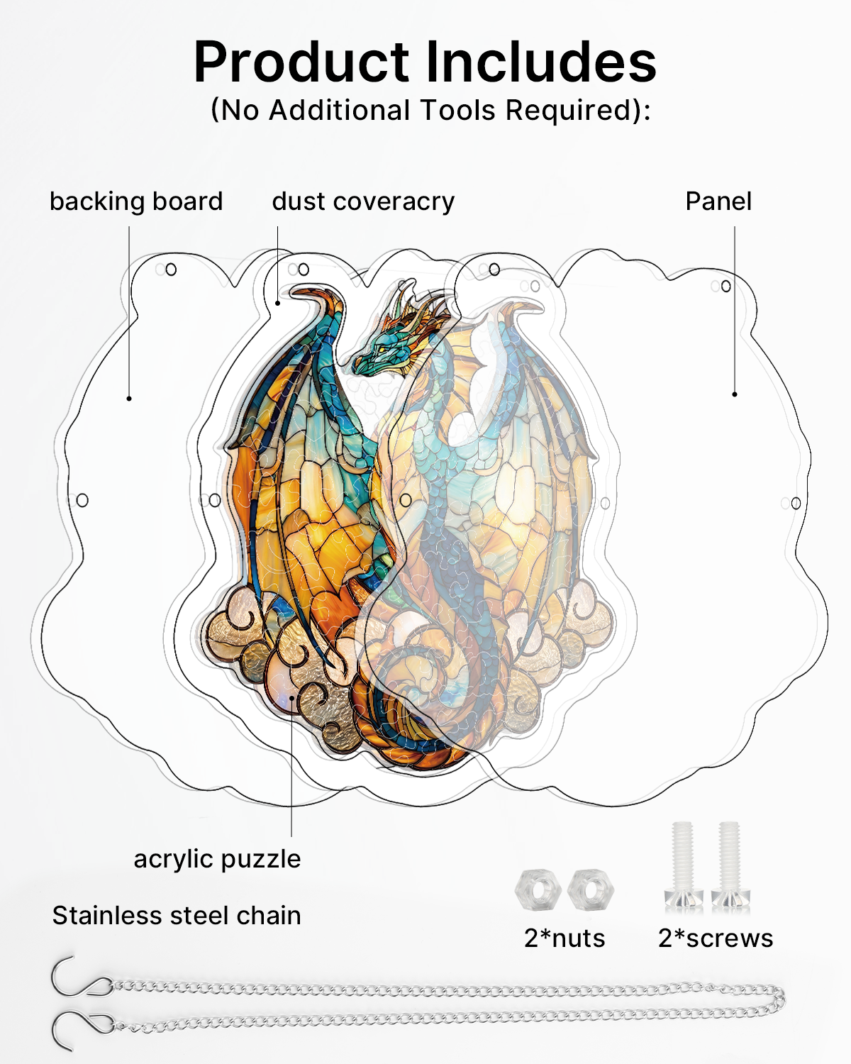 kaayee-suncatcher-puzzle-oceanfire-dragon-fensterbild-medium image 6