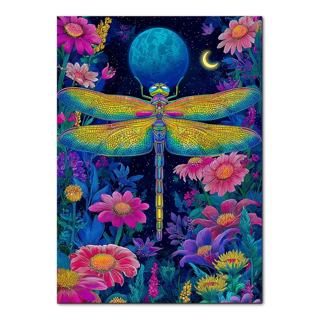 kaayee-moonlit-dragonfly-1000-teile-puzzle-standard image 1