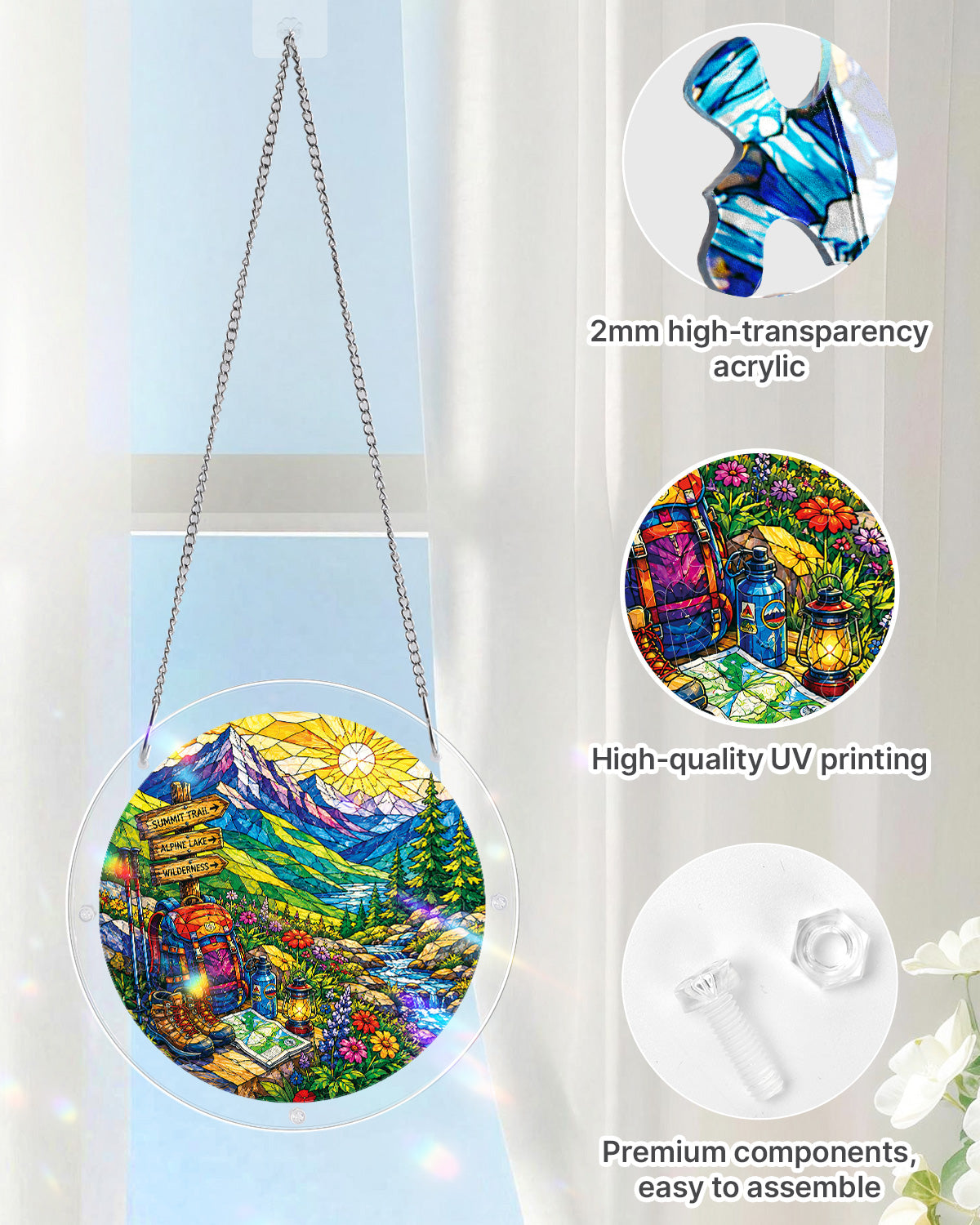 kaayee-suncatcher-puzzle-sunlit-mountain-trail-small-acrylbild image 4