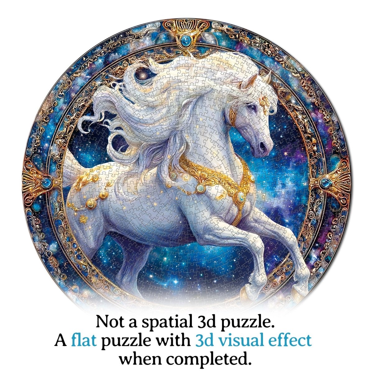 kaayee-cardboard-puzzle-cosmic-horse-1000-teile-standard image 7