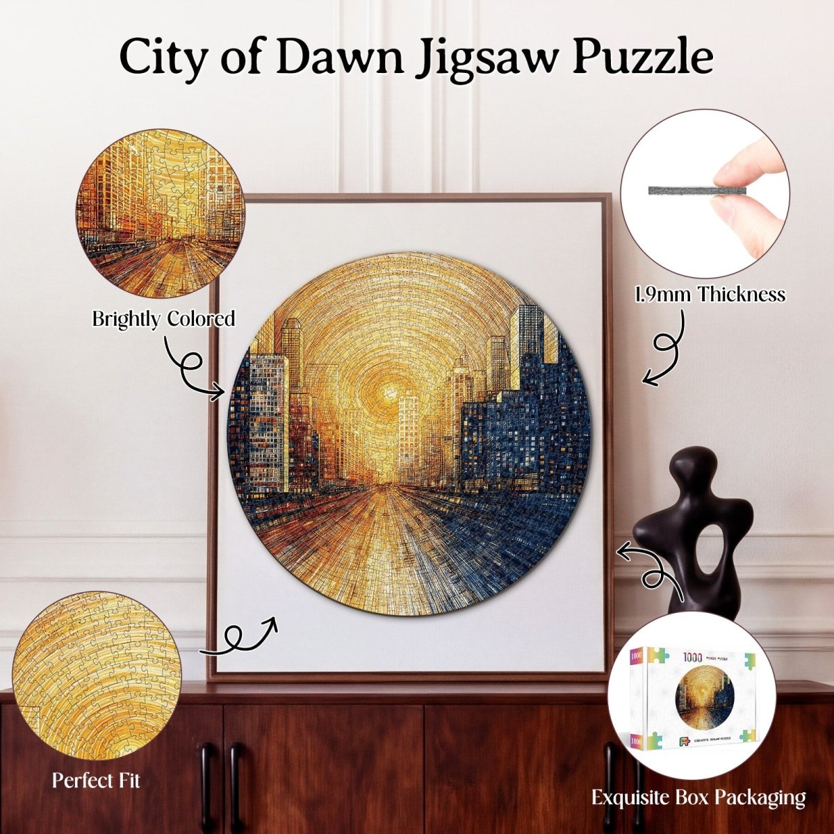 kaayee-cardboard-puzzle-city-of-dawn-1000-teile-standard image 3
