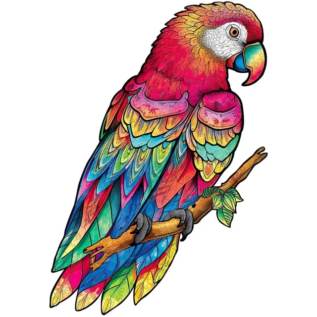 kaayee-lovely-parrot-holzpuzzle-medium-papagei image 1